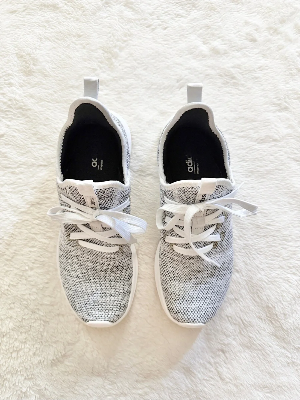 Adidas Cloudfoam Pure Sneakers Gray White Size 7.5